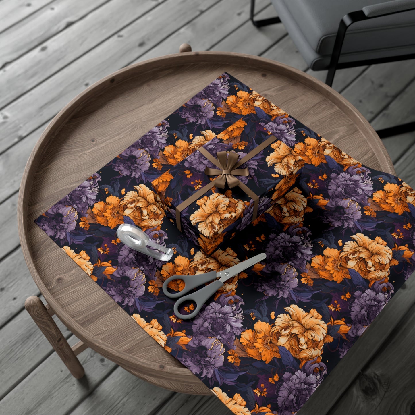 Elegant Baroque Gift Wrapping Paper - Premium Art Paper for Luxury Gift Presentation