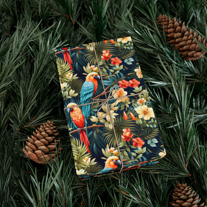 Tropical Macaw Parrot Escape - Eco-Friendly Gift Wrapping Paper