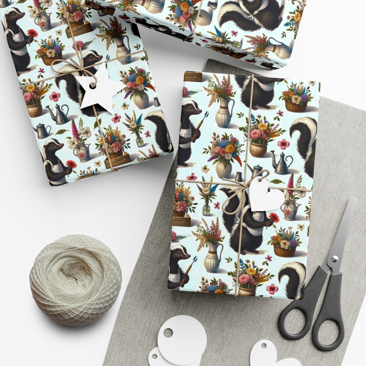 Eco-Friendly Skunk Florist Wrapping Paper | Greenguard Ink & Recycled Materials