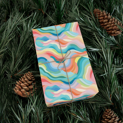 Eco-Friendly Rainbow Daydream Wrapping Paper | Abstract Modern Design