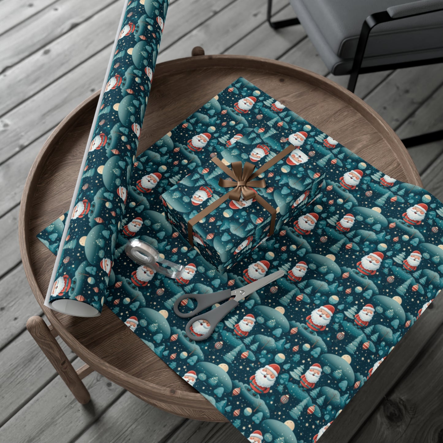 Jolly Santas - Eco-Friendly Christmas Gift Wrapping Paper