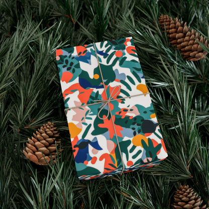 Matisse-Inspired Colorful Papercuts - Eco-Friendly Gift Wrapping Paper