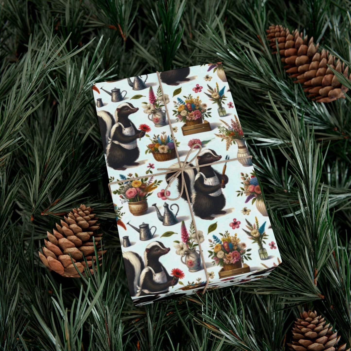 Eco-Friendly Skunk Florist Wrapping Paper | Greenguard Ink & Recycled Materials