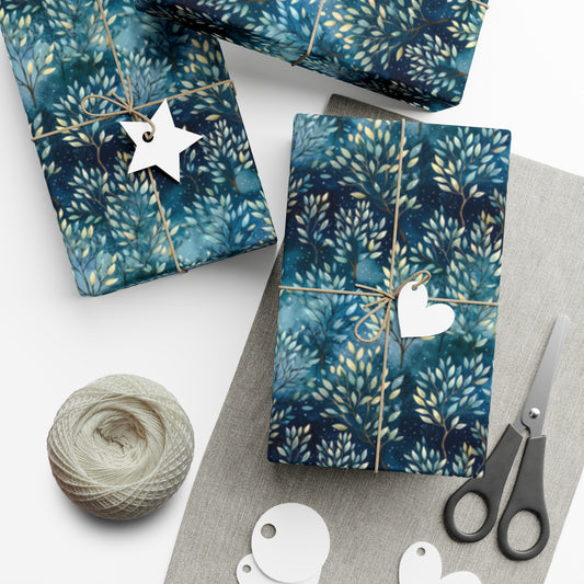 Winter Eucalyptus Elegance - Eco-Friendly Gift Wrapping Paper