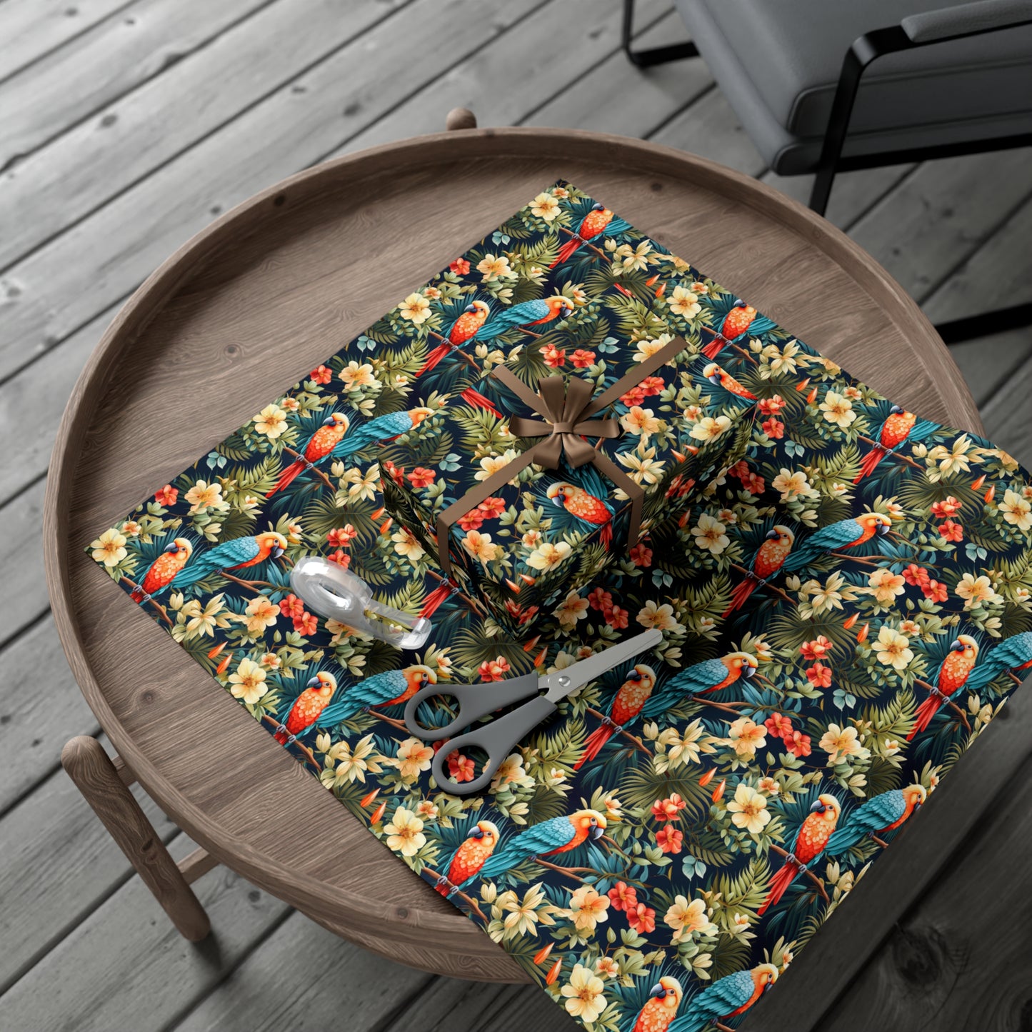 Tropical Macaw Parrot Escape - Eco-Friendly Gift Wrapping Paper