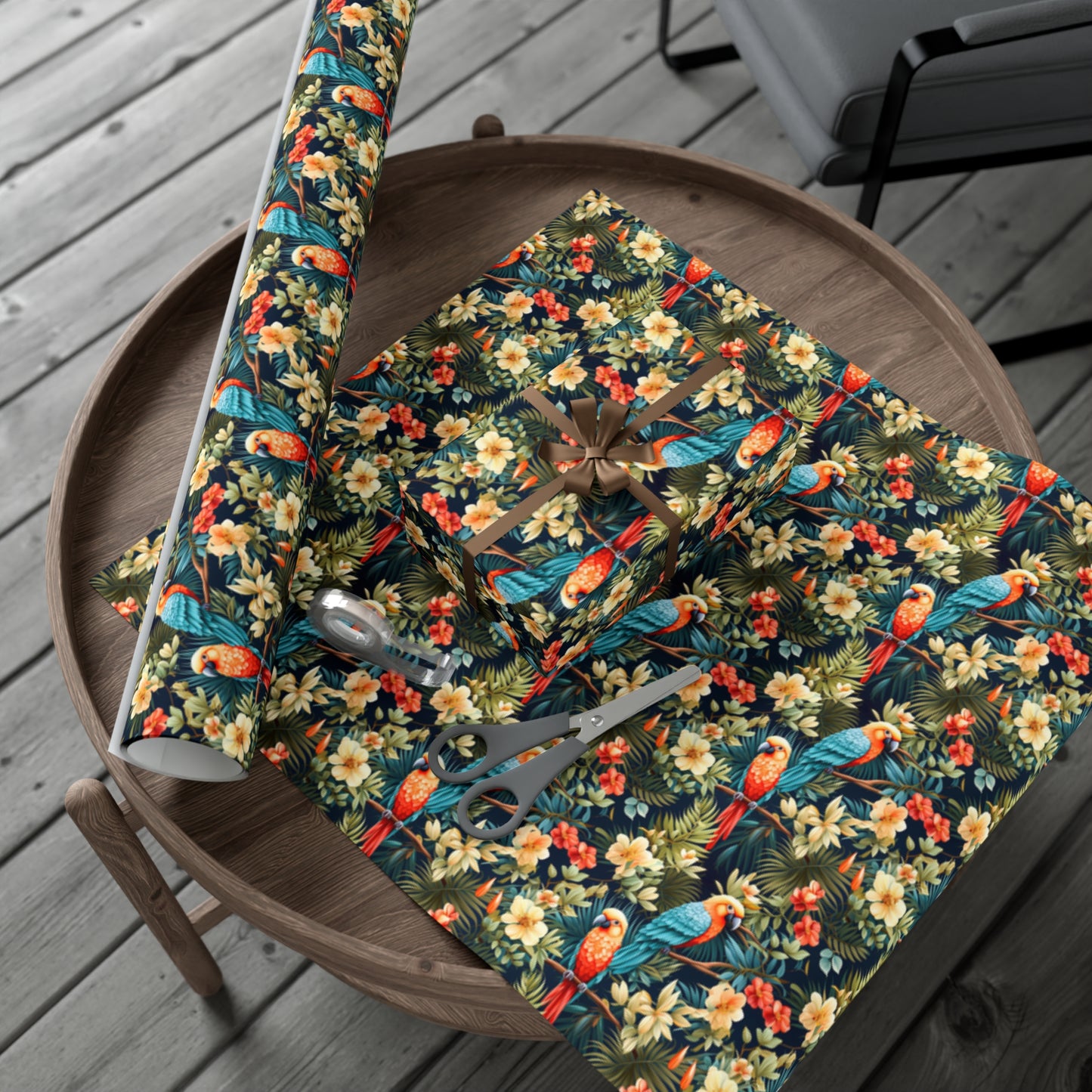 Tropical Macaw Parrot Escape - Eco-Friendly Gift Wrapping Paper