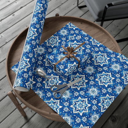 Dutch Blue Delftware-Inspired Wrapping Paper | Recycled & Made in USA Gift Wrap