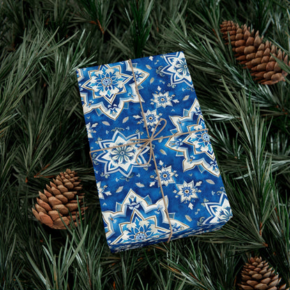 Dutch Blue Delftware-Inspired Wrapping Paper | Recycled & Made in USA Gift Wrap