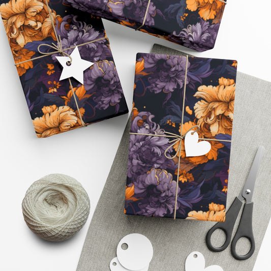 Elegant Baroque Gift Wrapping Paper - Premium Art Paper for Luxury Gift Presentation