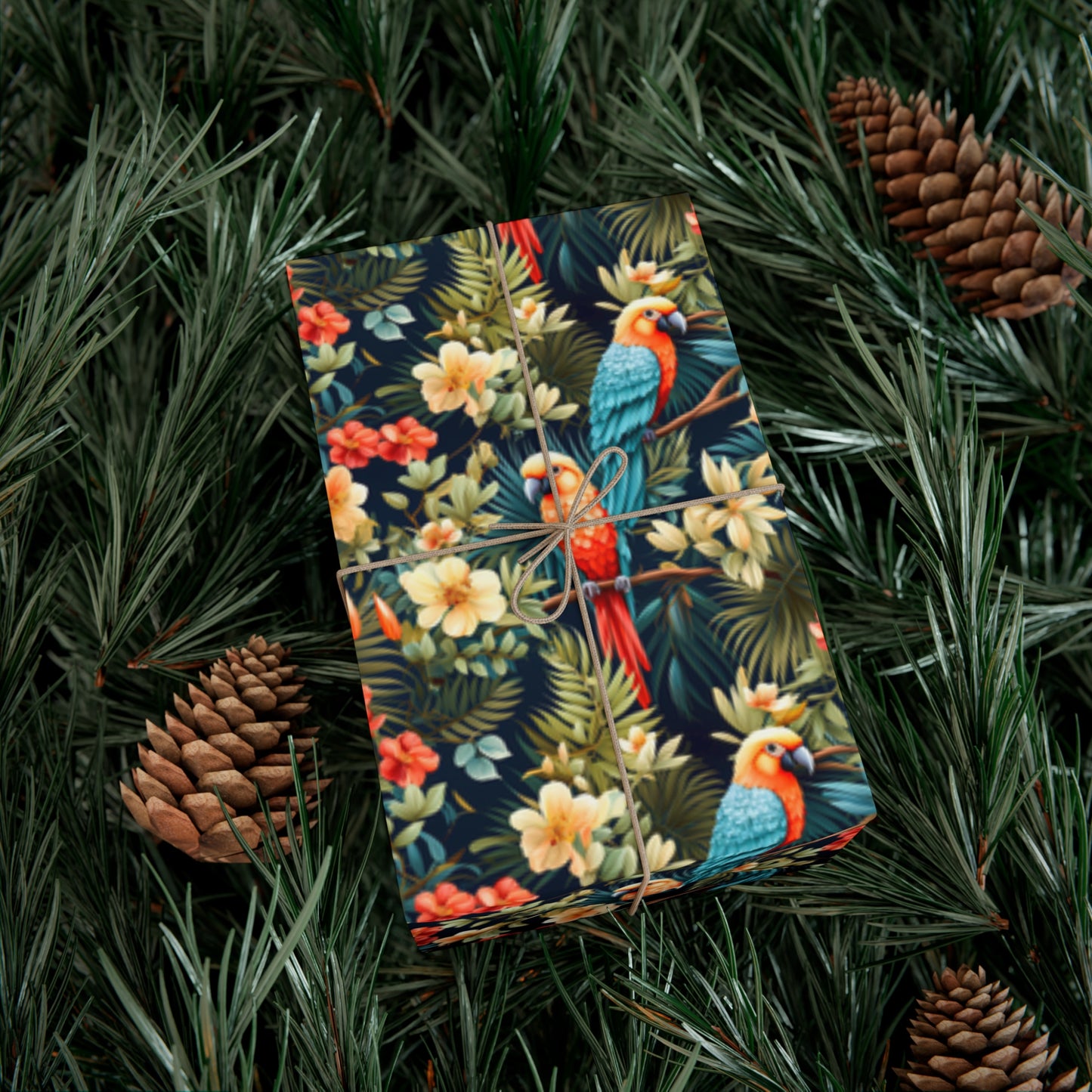 Tropical Macaw Parrot Escape - Eco-Friendly Gift Wrapping Paper