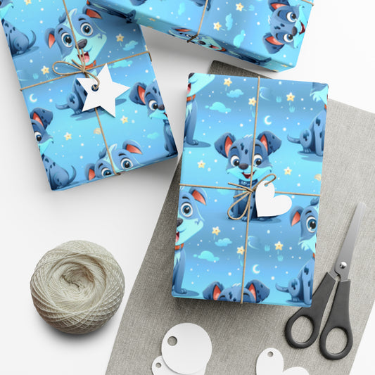 Blue Pup Adventures - Eco-Friendly Gift Wrapping Paper