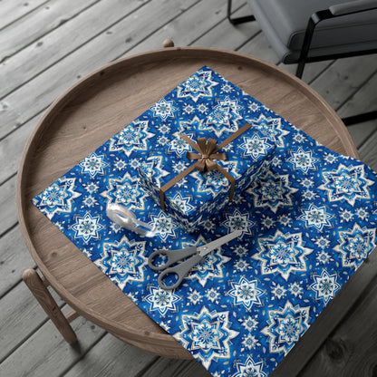 Dutch Blue Delftware-Inspired Wrapping Paper | Recycled & Made in USA Gift Wrap